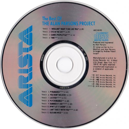 The Alan Parsons Project - The Best Of The Alan Parsons Project (1983) CD-Rip