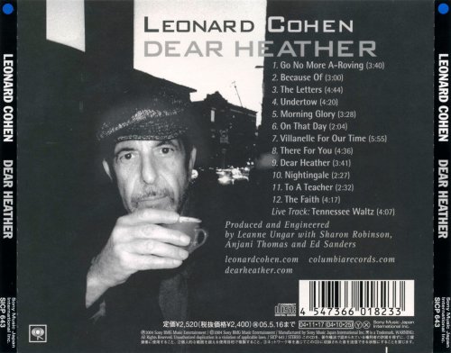 Leonard Cohen - Dear Heather (Japan, 2004)