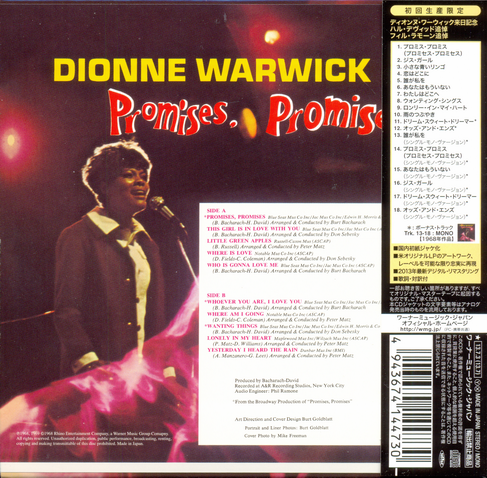 Dionne Warwick - Promises, Promises (Japan Mini LP) (2013)