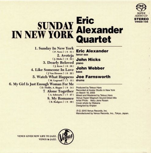 Eric Alexander Quartet - Sunday in New York (2005) [2015 SACD]