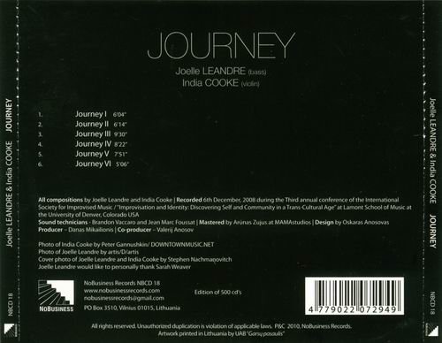 Joelle Leandre & India Cooke - Journey (2010)