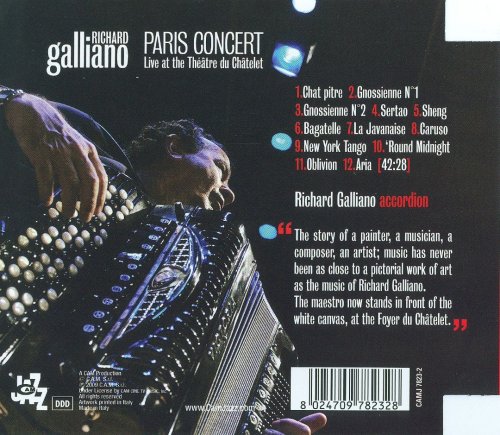 Richard Galliano - Paris Concert (Live At The Theatre Du Chatelet) (2009)