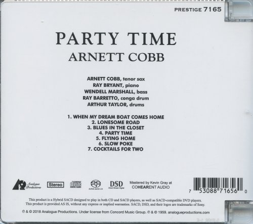 Arnett Cobb - Party Time (1959) [2018 SACD]