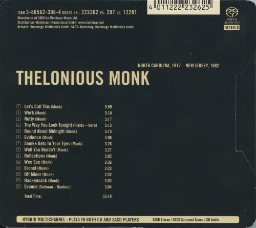 Thelonious Monk - Supreme Jazz (2006) [SACD]