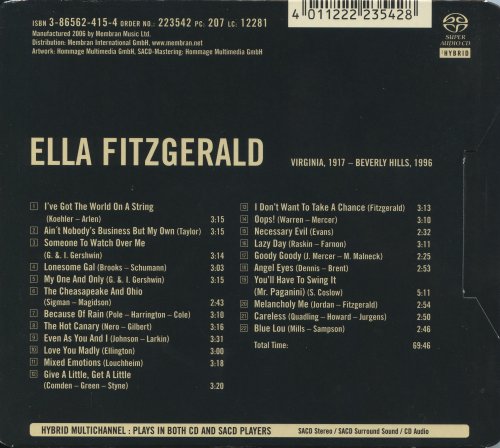 Ella Fitzgerald - Supreme Jazz (2006) [SACD]