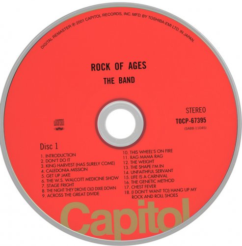 The Band - Rock Of Ages: The Band In Concert (1972) {2004, Japanese Limited Edition, Remastered} CD-Rip