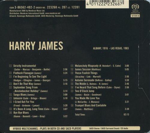 Harry James - Supreme Jazz (2006) [SACD]