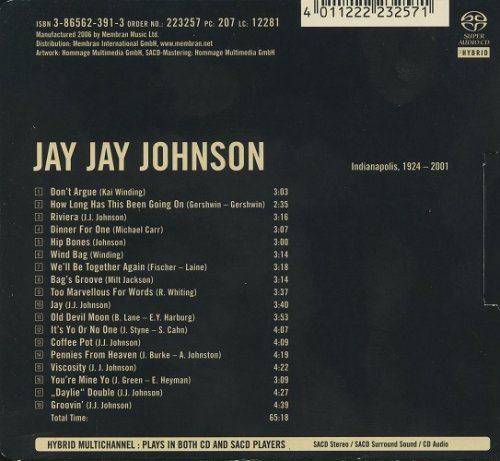Jay Jay Johnson - Supreme Jazz (2006) [SACD]