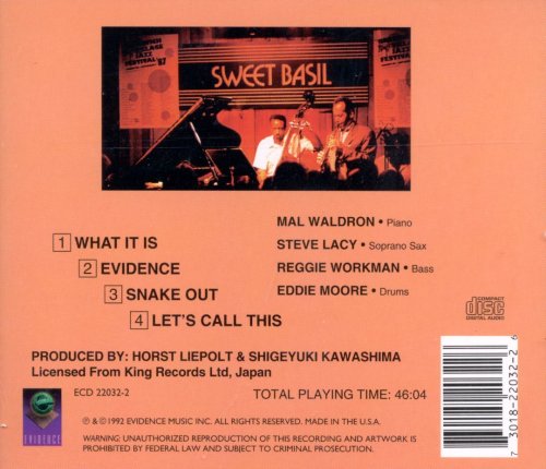 Mal Waldron -  The Super Quartet Live at Sweet Basil (1987) FLAC