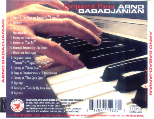 Arno Babadjanian - Armenian Rhapsody (1998)