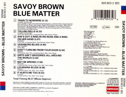 Savoy Brown - Blue Matter (1990)