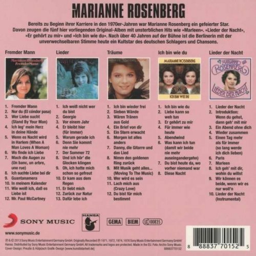 Marianne Rosenberg - Original Album Classics 1971-1976 (5 CDs) (2013)