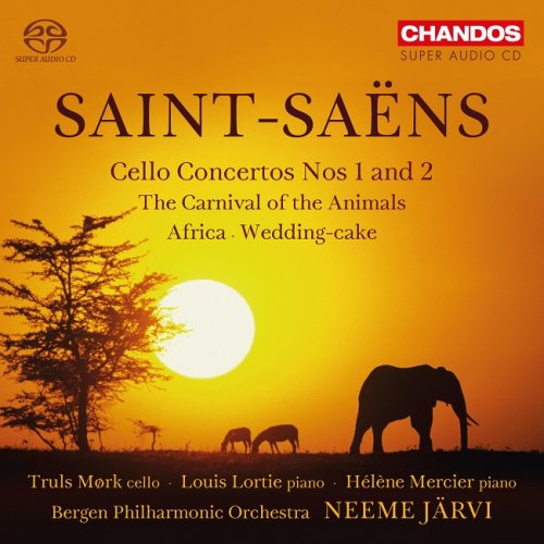 Bergen Philharmonic Orchestra, Neeme Järvi  - Saint-Saëns: Cello Concertos Nos. 1 & 2; The Carnival of the Animals; Africa; Wedding-cake (2016) [HDTracks]
