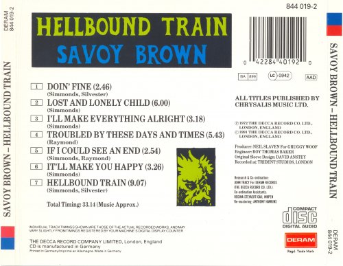 Savoy Brown - Hellbound Train (1972/1991)