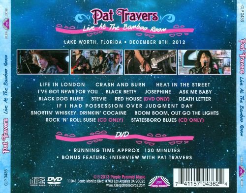 Pat Travers - Live At The Bamboo Room (2013)