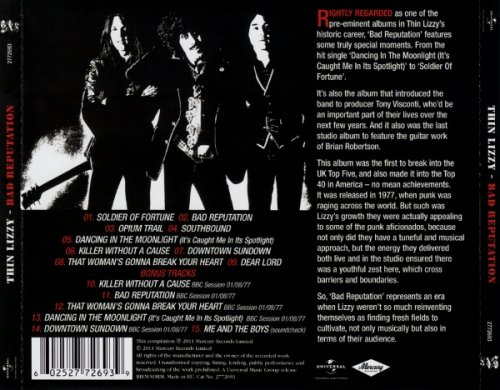 Thin Lizzy - Bad Reputation (1977/2011) Lossless