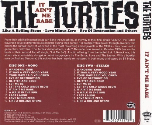 The Turtles - It Ain't Me Babe (1965) [2017, 2CD Digipak Edition]