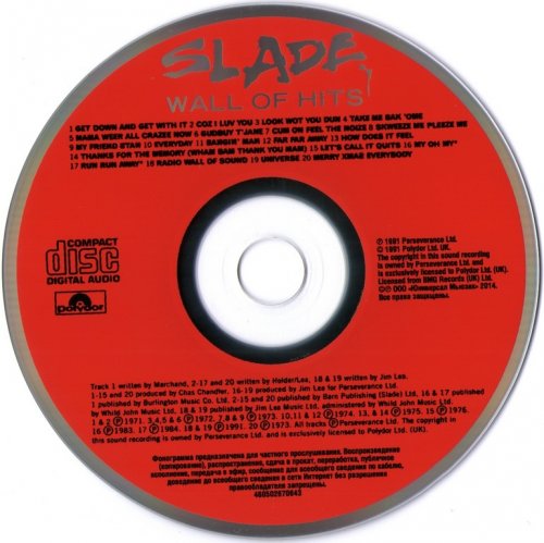 Slade - Wall Of Hits (1991) {2014, Reissue}