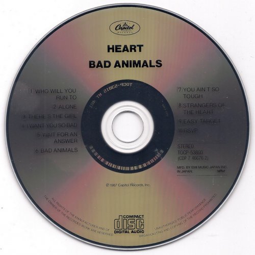 Heart - Bad Animals (1987) {2006, Japanese Reissue}