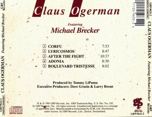 Claus Ogerman - Claus Ogerman featuring Michael Brecker (1991) Flac