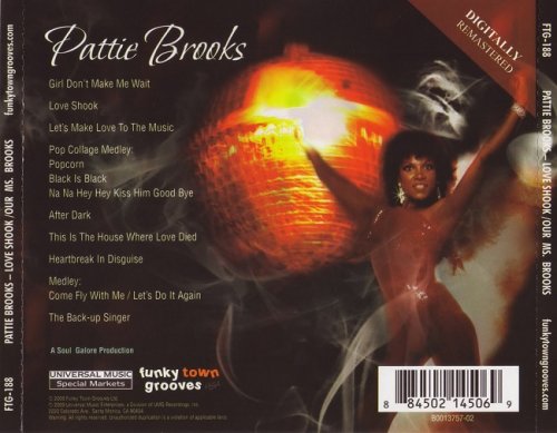 Pattie Brooks ‎- Love Shook (1977) & Our Ms. Brooks (1978) [2009, Remastered Reissue]