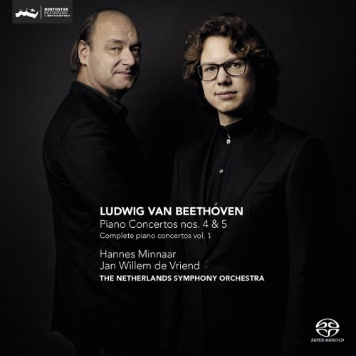 Hannes Minnaar, The Netherlands Symphony Orchestra, Jan Willem de Vriend - Beethoven: Piano Concertos Nos. 4 & 5 (2015) [HDTracks]