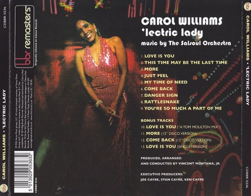 Carol Williams - 'Lectric Lady (1976) [2014, Remastered & Expanded] CD-Rip