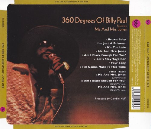 Billy Paul - 360 Degrees Of Billy Paul (1972) [2012, Remastered & Expanded Edition]