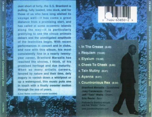 Branford Marsalis - Contemporary Jazz (2000) CD Rip