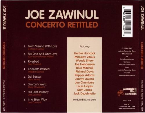 Joe Zawinul - Concerto Retitled (1976) CD Rip