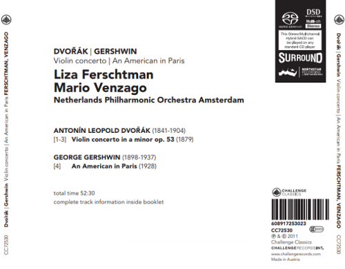 Liza Ferschtman, Mario Venzago, Netherlands Philharmonic Orchestra - Dvorak: Violin Concerto, Gershwin: An American in Paris (2011) [DSD128] DSF + HDTracks