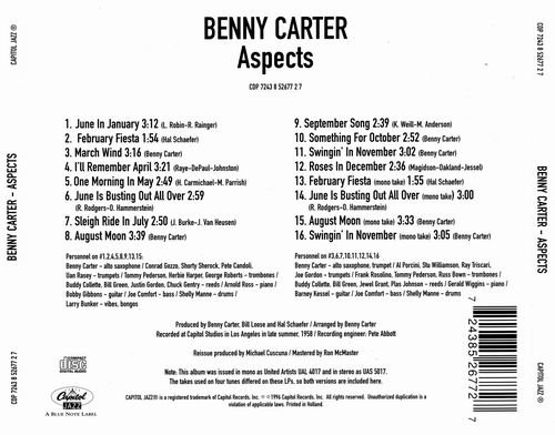 Benny Carter - Aspects (1996)