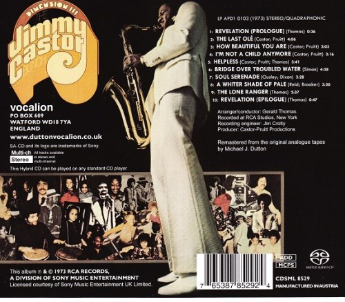 The Jimmy Castor Bunch - Dimension 3 (1973) [2017 SACD]