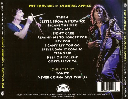 Pat Travers and Carmine Appice - The Balls Album (2016)