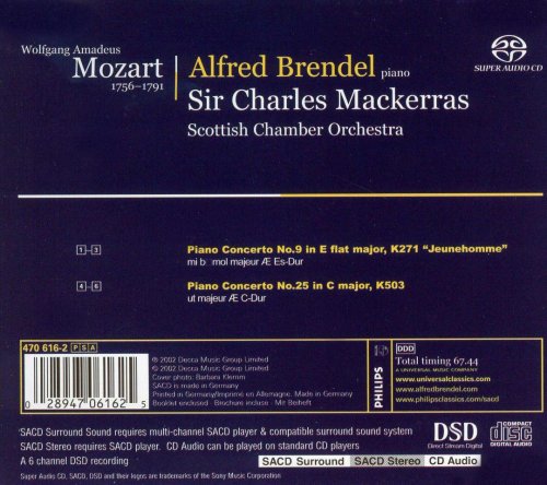 Alfred Brendel - Mozart: Piano Concertos K271, K503 (2002) [SACD]