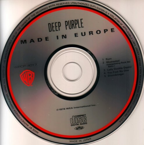 Deep Purple - Made In Europe (1976) {1990, Japan 1st Press}