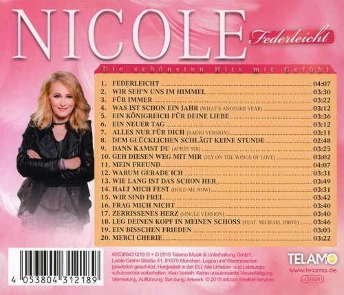 Nicole - Federleicht (die Schönsten Hits mit Gefühl) (2018)