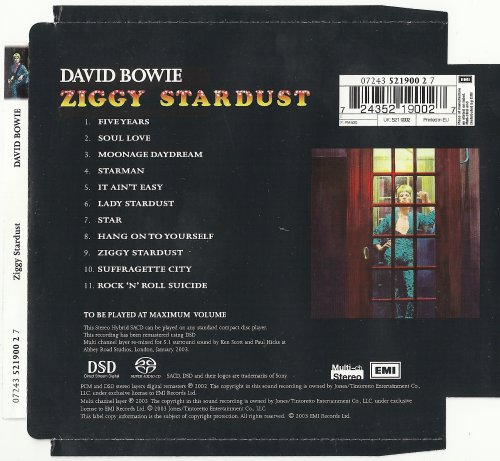 David Bowie - The Rise and Fall of Ziggy Stardust and the Spiders from Mars (2003) [SACD]