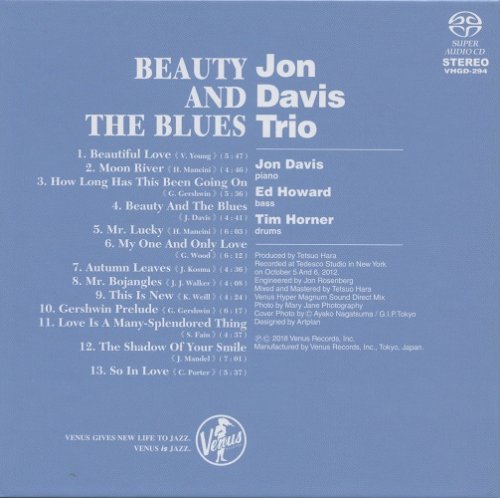 Jon Davis Trio - Beauty and the Blues (2012) [2018 SACD]