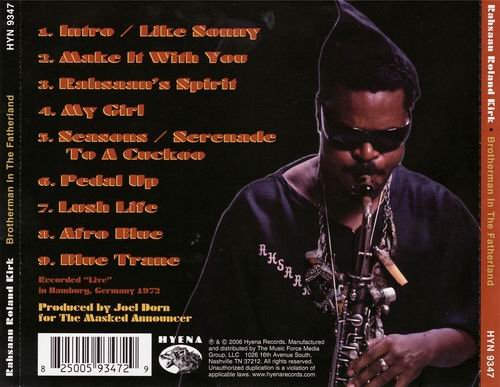 Rahsaan Roland Kirk - Brotherman In The Fatherland (2006) Flac