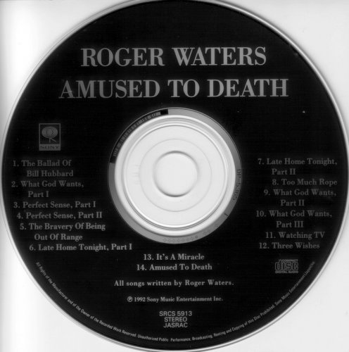 Roger Waters - Amused To Death (1992) {Japan 1st Press}