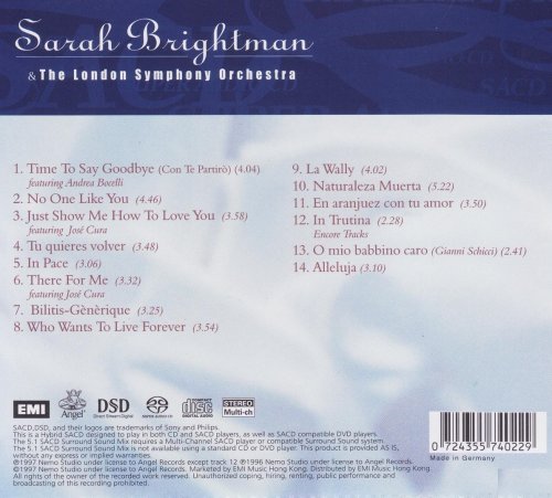 Sarah Brightman & The London Symphony Orchestra - Time To Say Goodbye (1997) [2004 SACD]