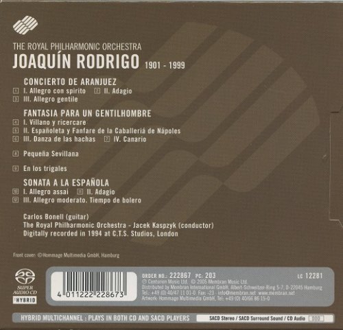 Jacek Kaspszyk, Carlos Bonell - Rodrigo: Concierto de Aranjuez (2006) [SACD]