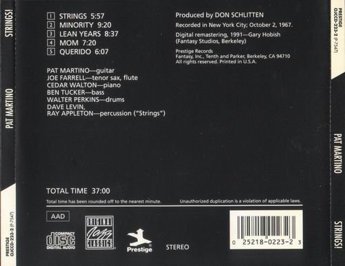 Pat Martino - Strings ! (1967) CD Rip