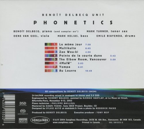 Benoit Delbecq Unit - Phonetics (2005) [SACD]