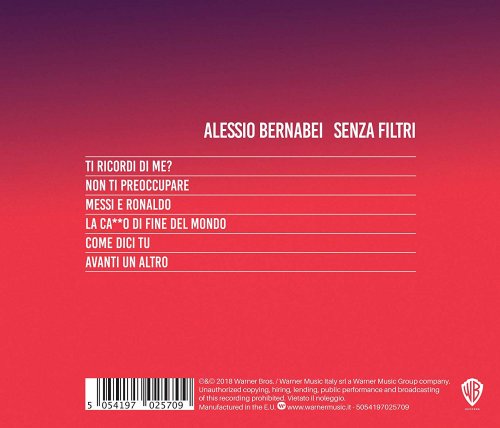 Bernabei Alessio - Senza Filtri (2018)