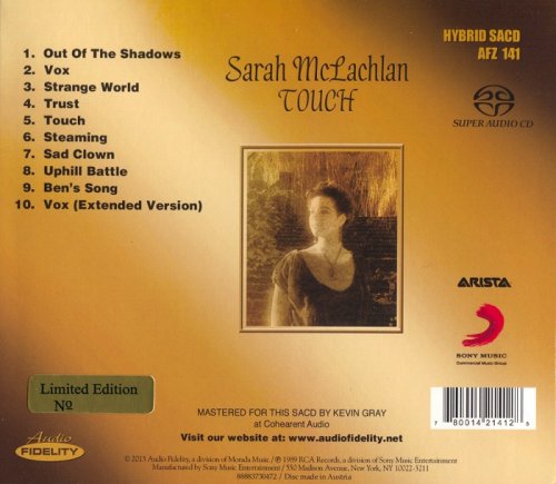 Sarah McLachlan - Touch (1988) [2013 SACD]
