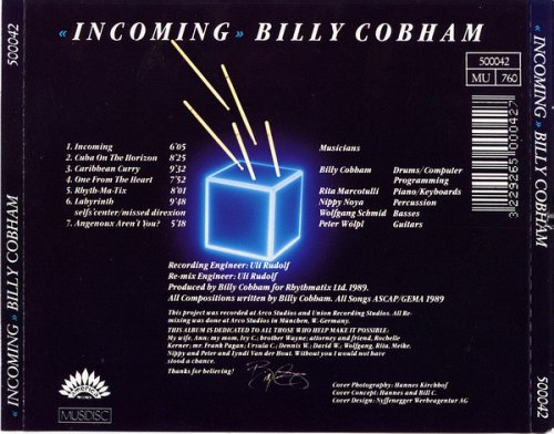 Billy Cobham - Incoming (1989), 320 Kbps