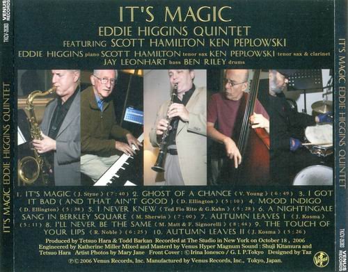 Eddie Higgins - It's Magic (2006) Flac