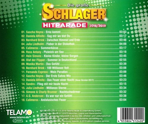 VA - Die Große Schlager Hitparade 2018/2019 (2018)